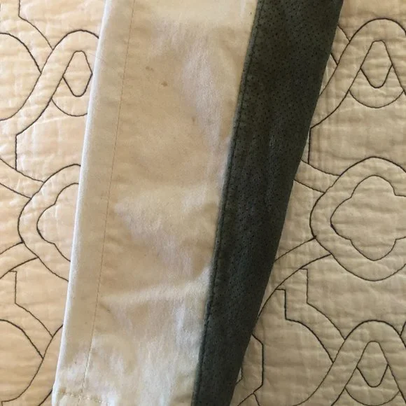 Rag & Bone 25 Cream Gray Skinny Jodhpur Leather Panel Mid-rise - Picture 12 of 12